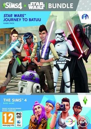 постер игры THE SIMS 4 STAR WARS: ПУТЕШЕСТВИЕ НА БАТУУ